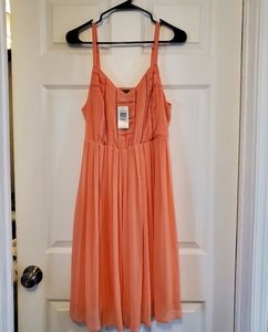 Torrid size 0 peach chiffon dress